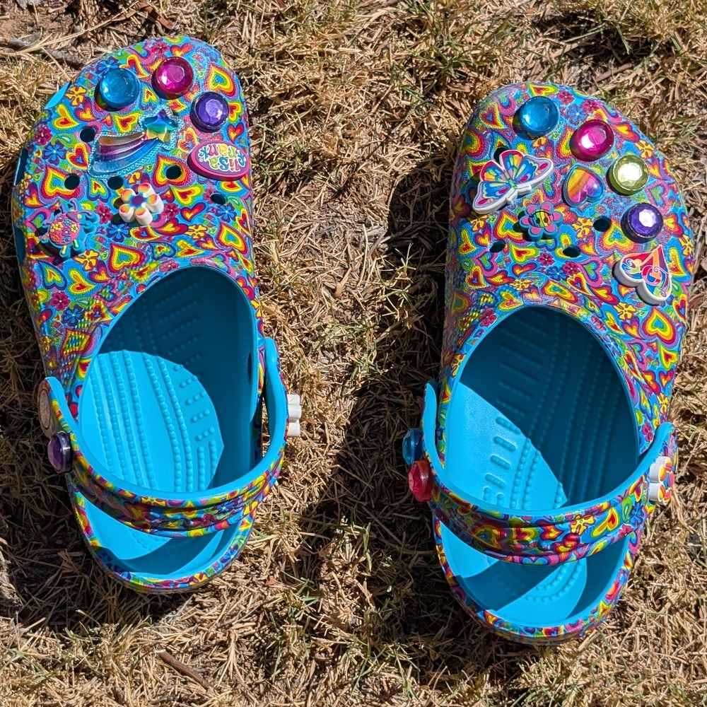Crocs x Lisa Frank Classic Clogs J3 Women’s 5 207737-4SM Retired Limited Pair - Picture 12 of 15